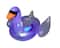 Swim Central Color Changing 75" Inflatable LED Swan Float Lounger